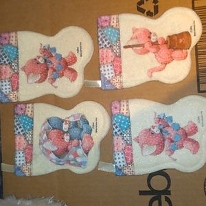 Vintage MOREHEAD Felt Stockings Christmas Bears Lot MINI STOCKINGS